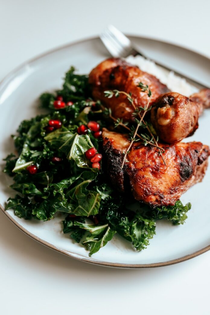 Photo by Nathan Dumlao cooked food on white ceramic plate
